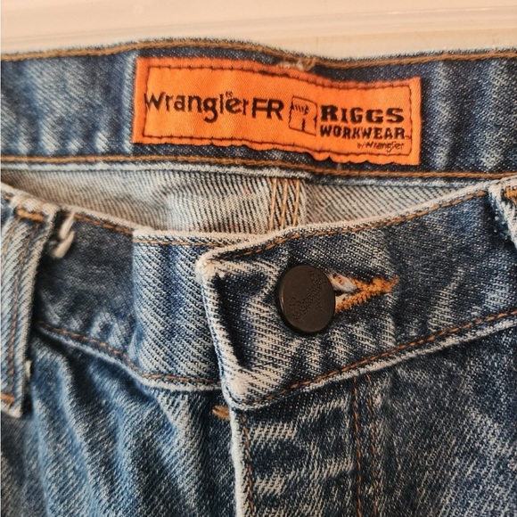 Wrangler Jeans FR Flame Resistant Riggs Work Wear Carpenter mens 36x32 - Picture 2 of 7